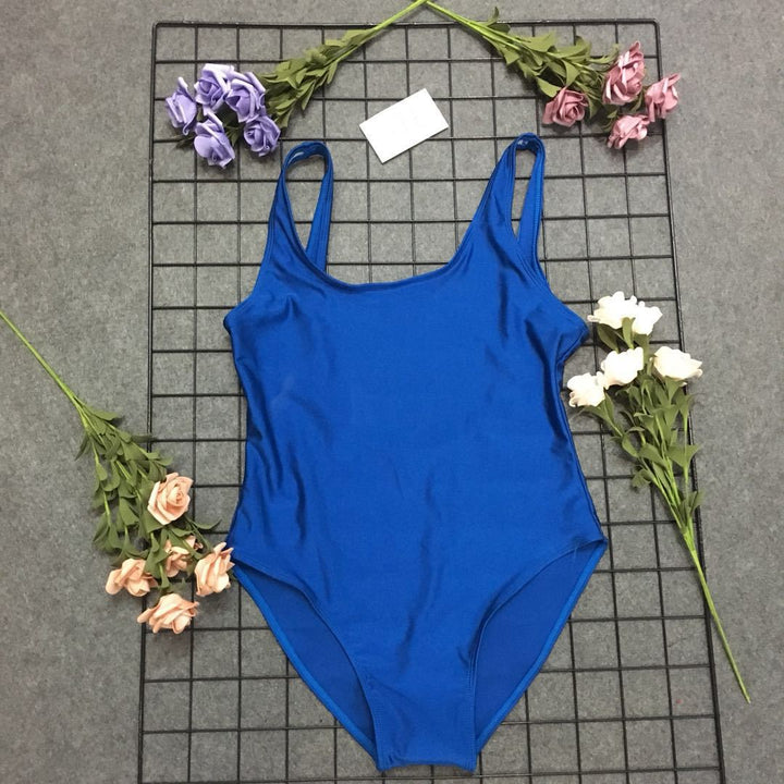 Classic one-piece swimsuit with high back Lune London for women