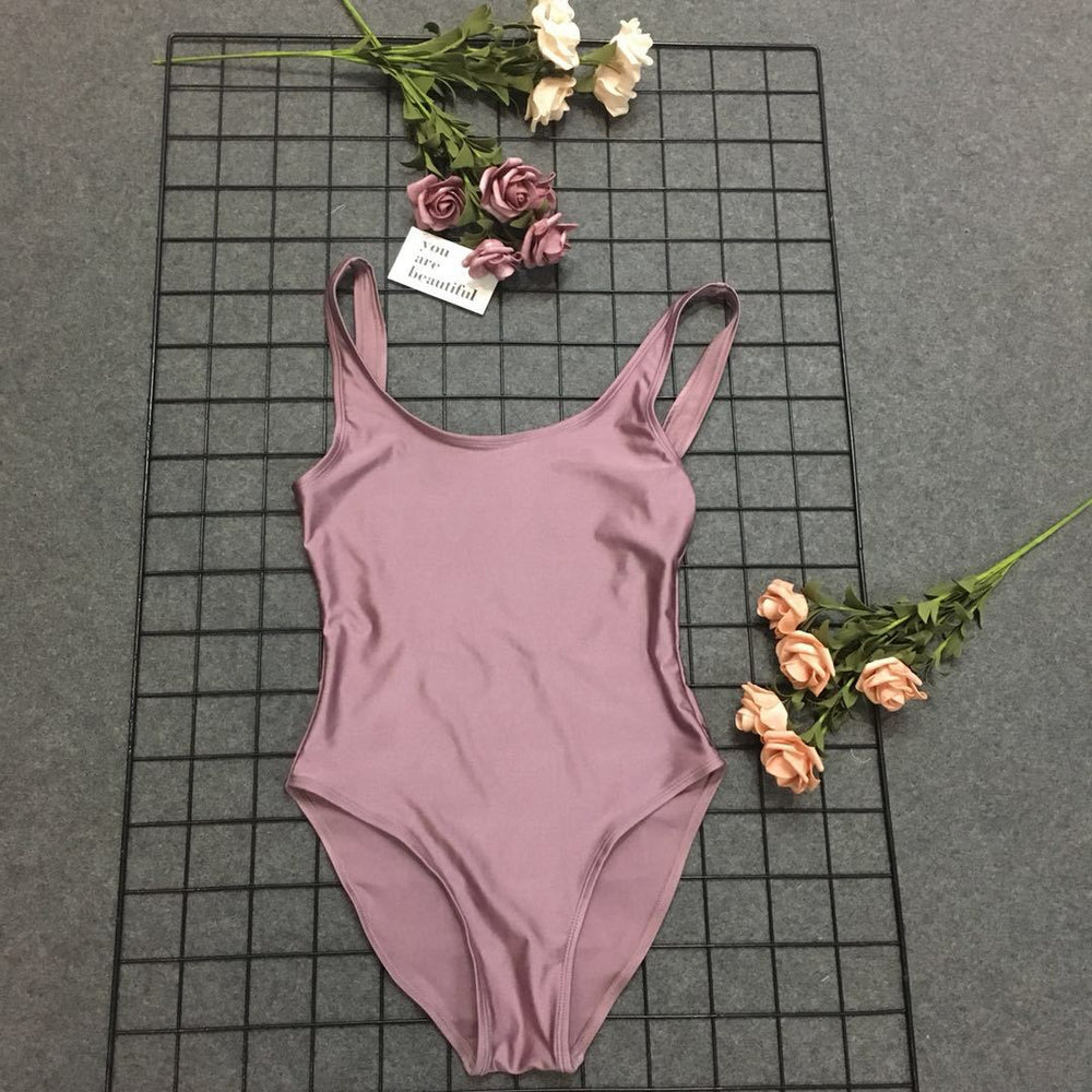 Classic one-piece swimsuit with high back Lune London for women