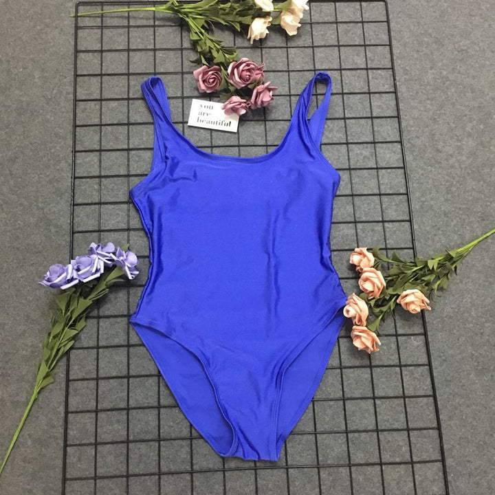 Classic one-piece swimsuit with high back Lune London for women