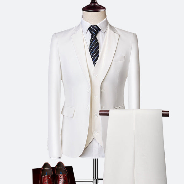 Men's Three-Piece Slim Fit Suit