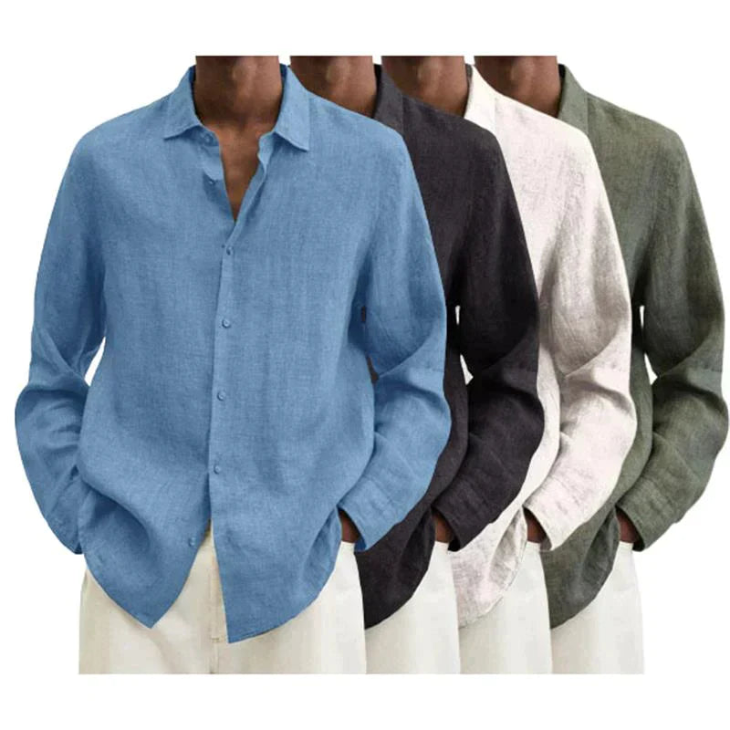 Lune London | Long Sleeve Linen Shirt for Men