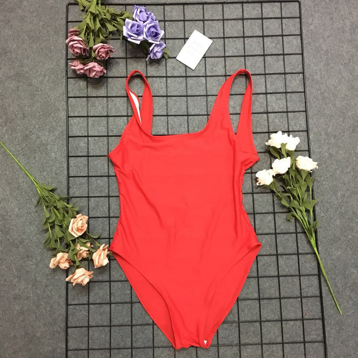 Women's swimsuit with a high cut and chic and stylish design