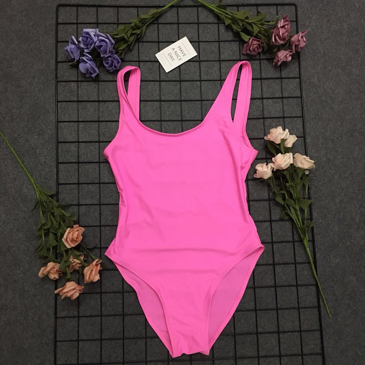 Women's swimsuit with a high cut and chic and stylish design