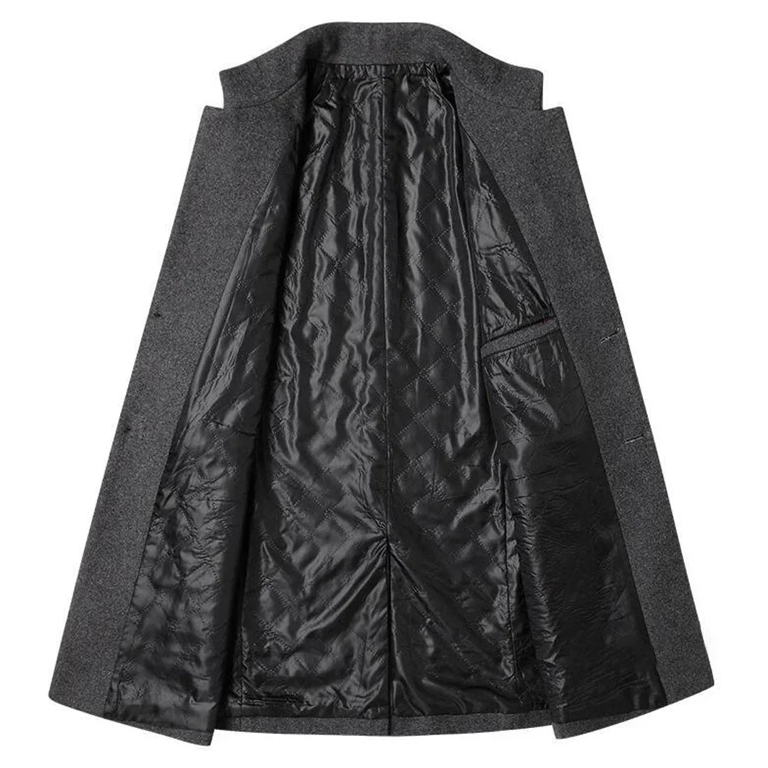 Alexander – Long Formal Men’s Coat with Timeless Elegance
