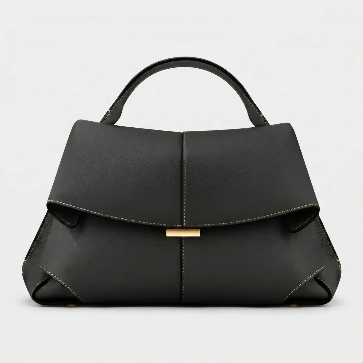 Structured Top Handle Handbag