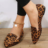 Orthopedic Leopard Spiked Toe Loafers