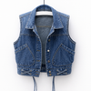 Sleeveless Women’s Lightweight Denim Vest