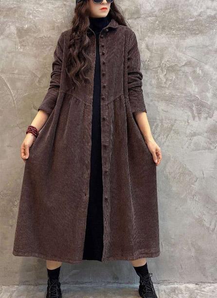 Chic und Stil | Timeless Long Cord Jacket for Women
