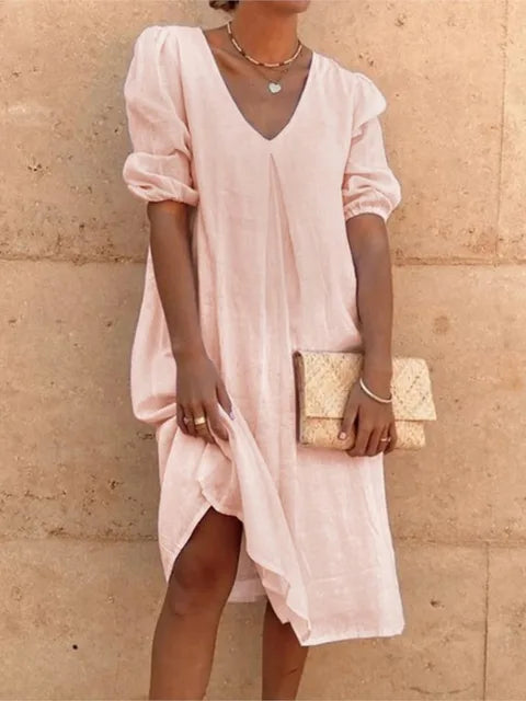 Fanny – Women's Elegant Casual Midi Dress | Summer Sophistication