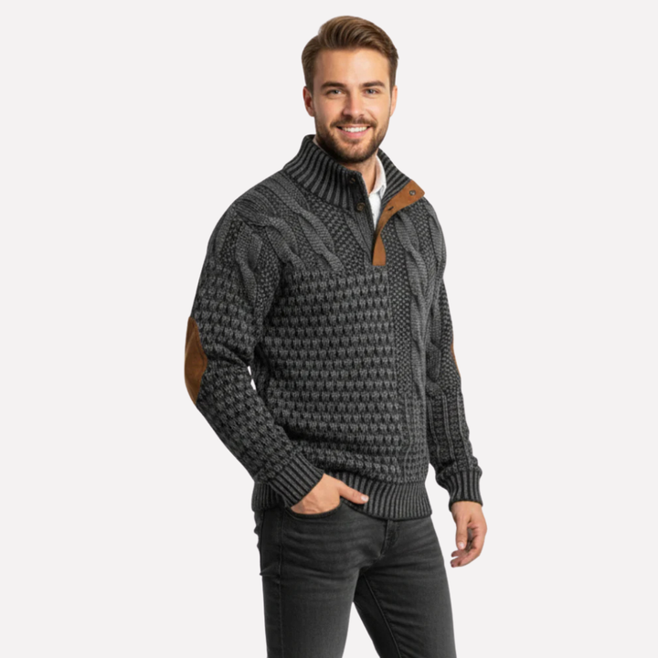 Men's Patchwork Sweater