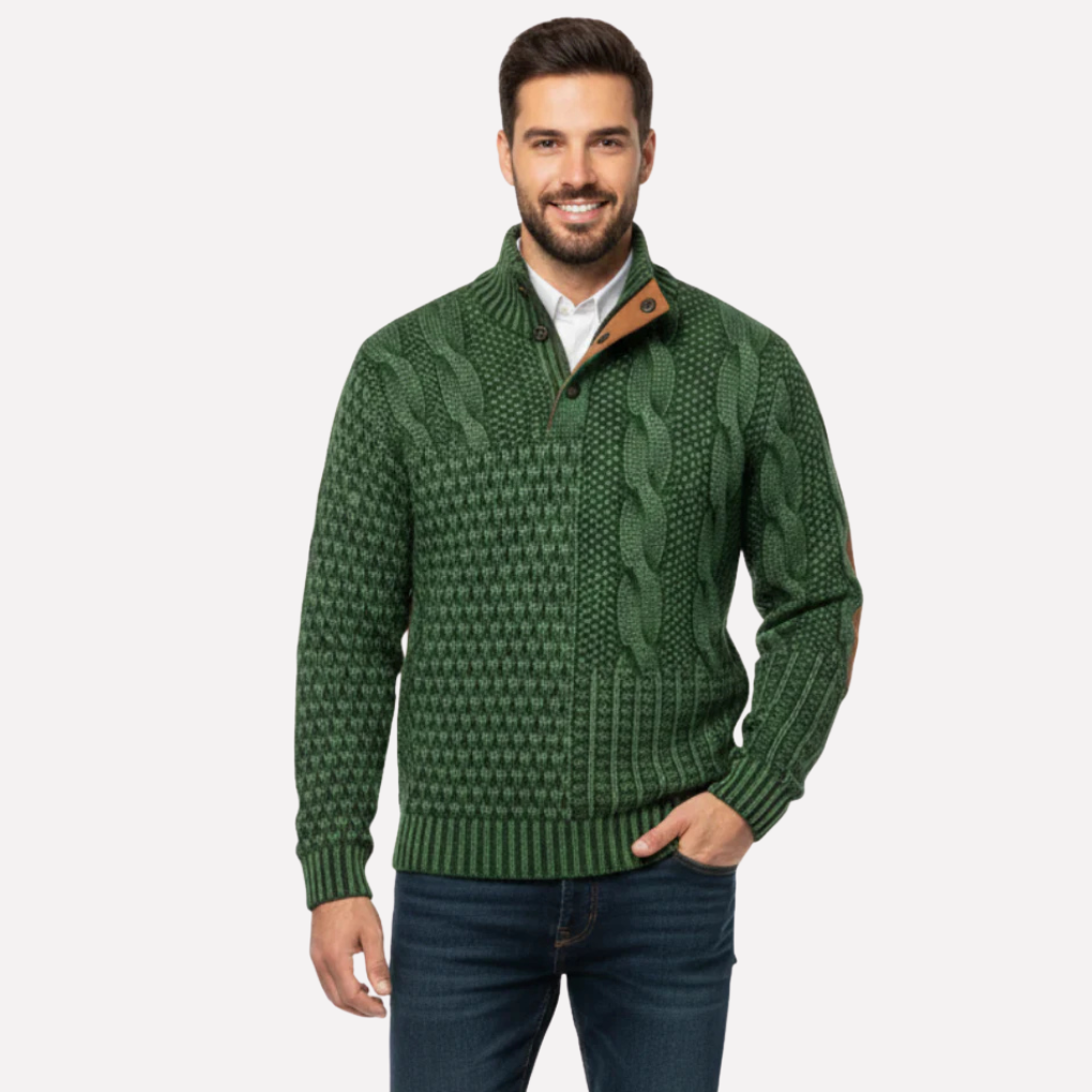Men's Patchwork Sweater
