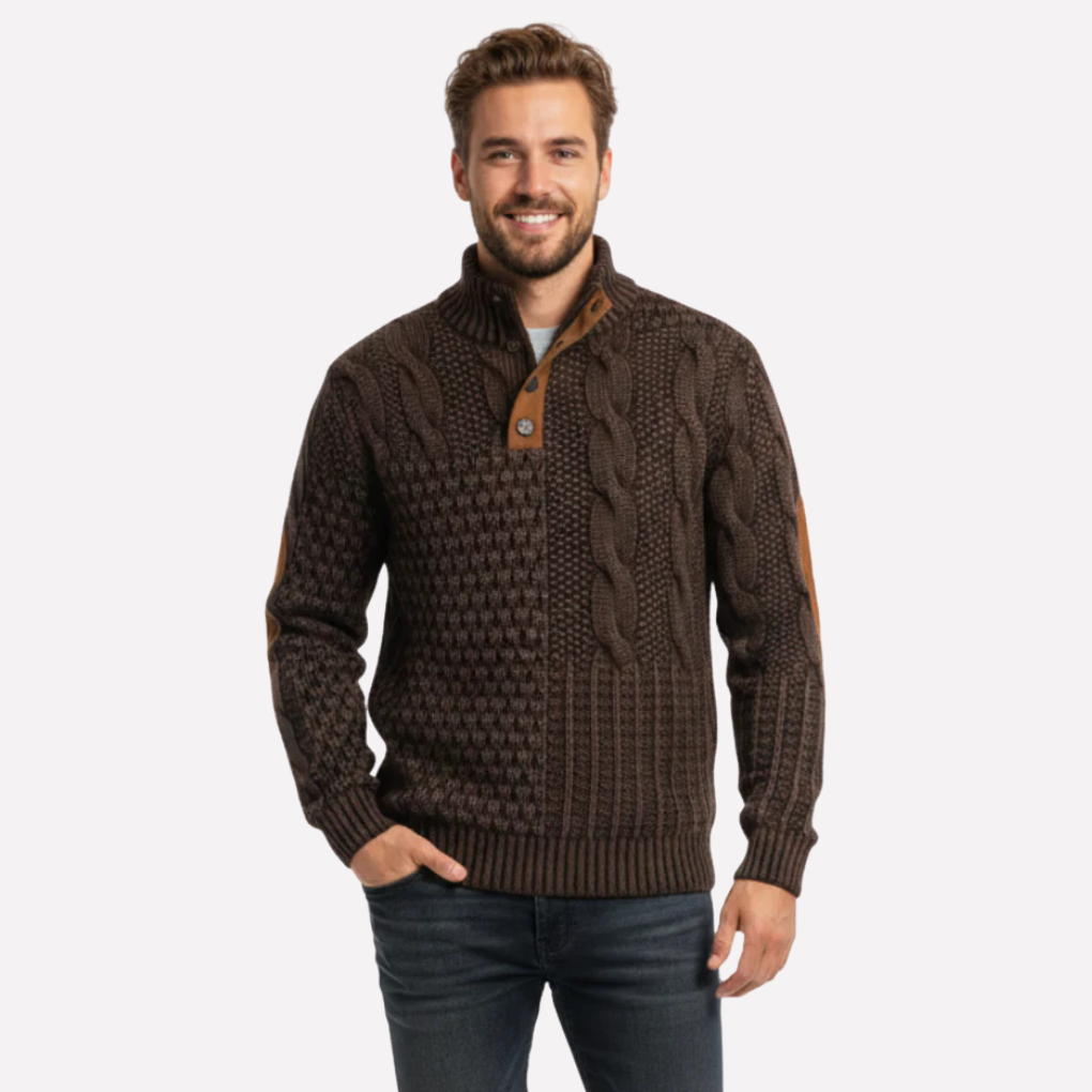 Men's Patchwork Sweater