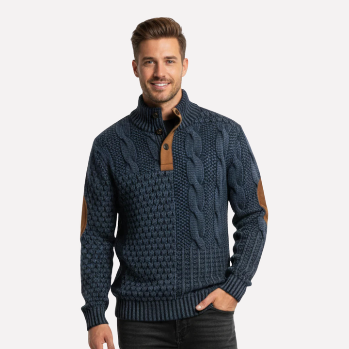 Men's Patchwork Sweater
