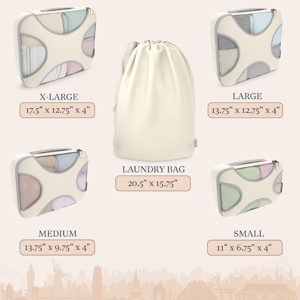 5‑Piece Packing Cube Set