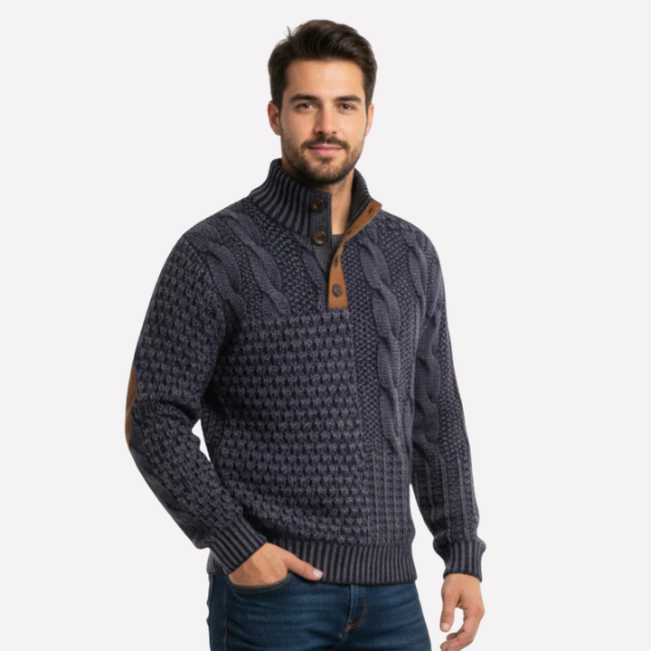 Men's Patchwork Sweater