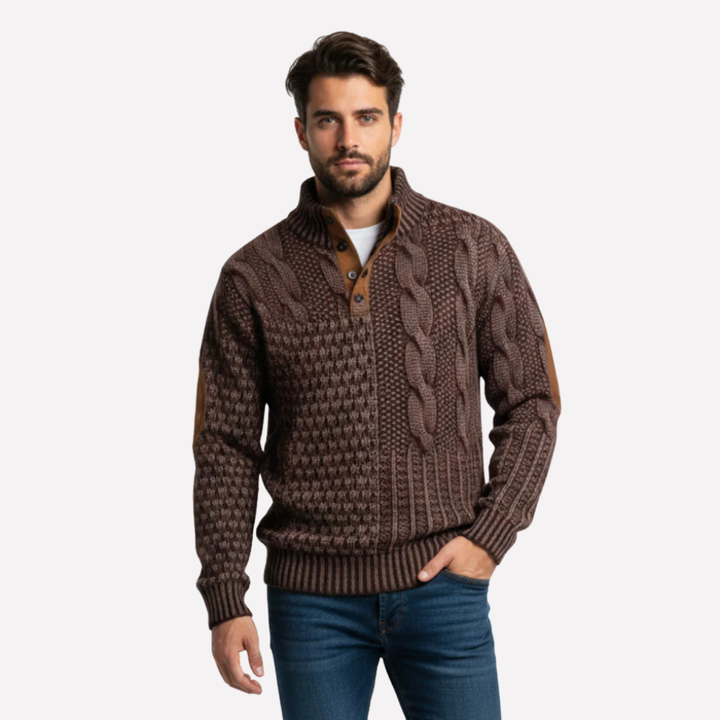 Men's Patchwork Sweater
