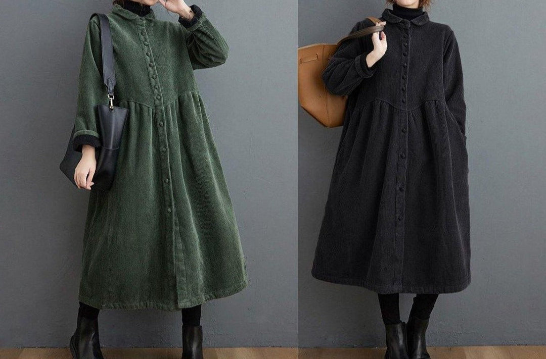 Chic und Stil | Timeless Long Cord Jacket for Women