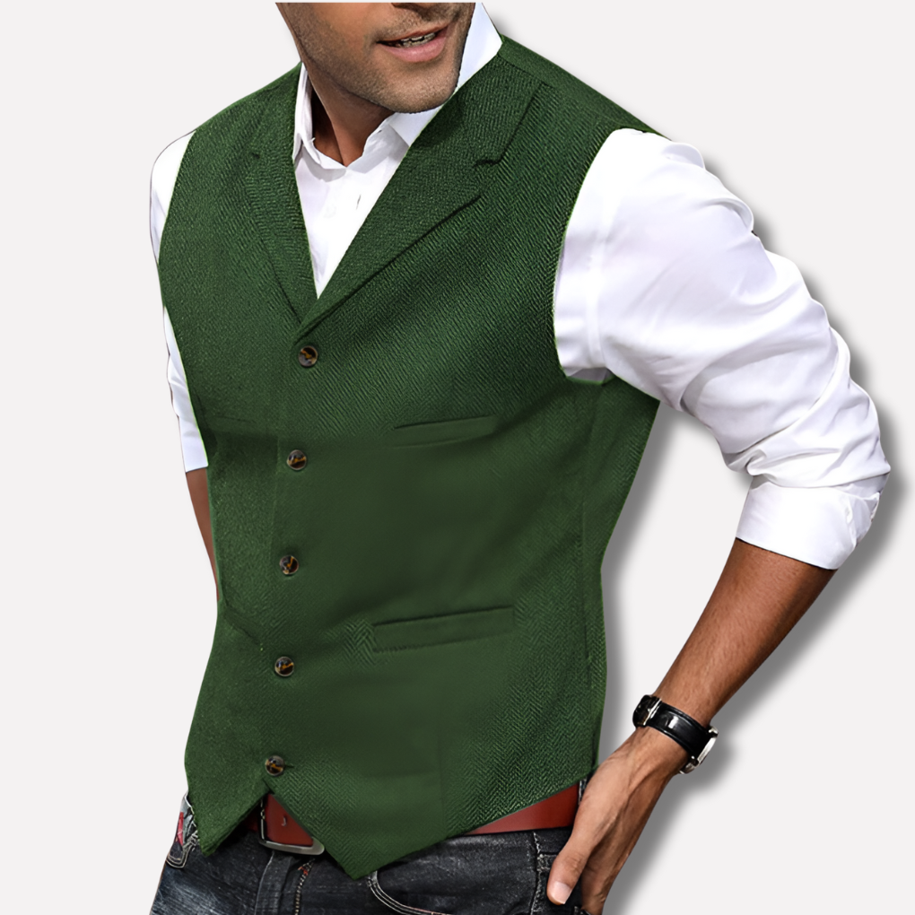 Men’s Elegant Suit Vest – Refined Layer for Formal Looks