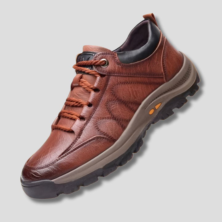 Men's Leather Shoes with Arch Support