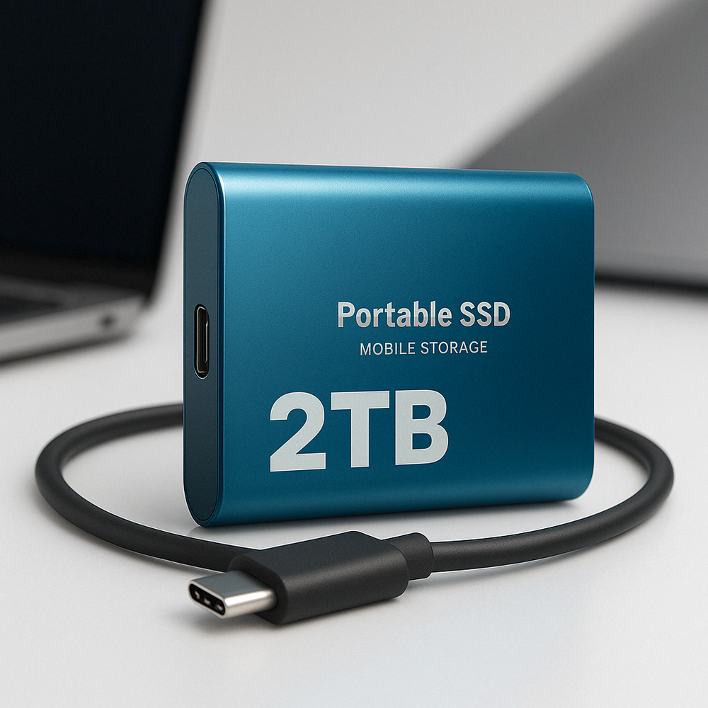 2TB External SSD for Fast File Storage & Transfer
