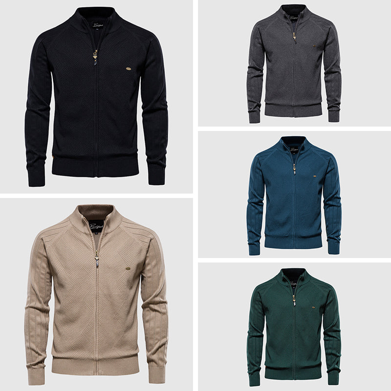 Men’s Cotton Full-Zip Cardigan