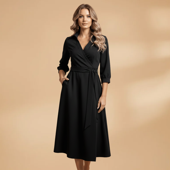 https://cdn.shopify.com/s/files/1/0973/8856/0715/files/Long-Sleeve_A-Line_Dress_with_V-Neck_and_Bow_Pockets_2.png?v=1770991125