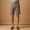 Men’s Elastic Waist Check Shorts