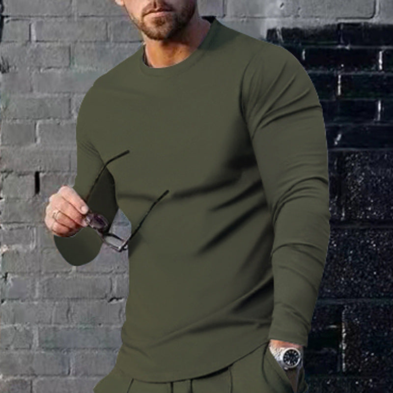 Men's long sleeve t-shirt with a trendy cut and high-quality cotton blend Lune London