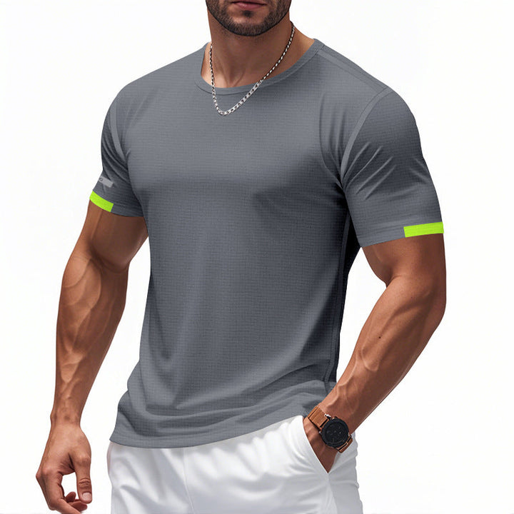Men's Functional T-Shirt with Breathable Design and Reflective Details Chic und Stil