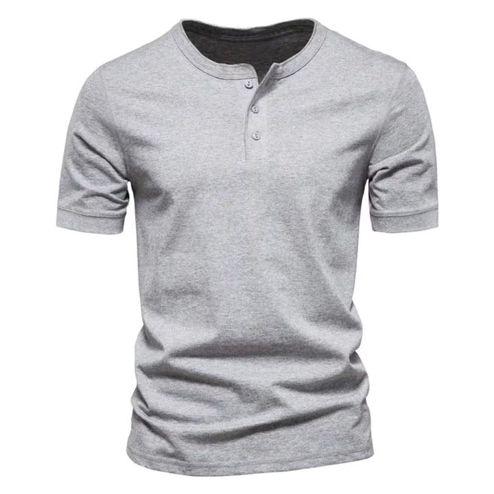 Men's short-sleeve casual shirt with button placket Lune London