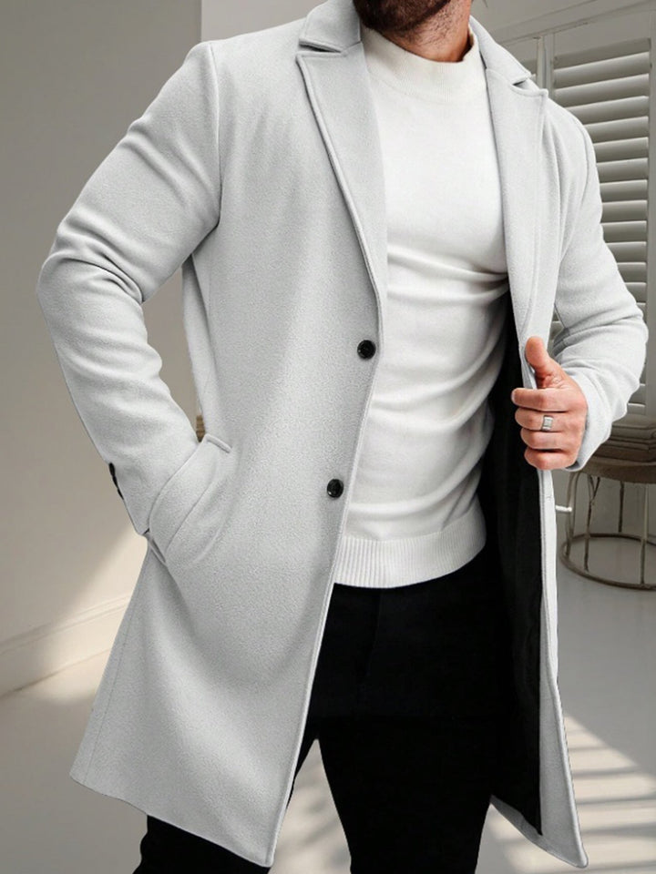 Elegant wool coat for men with a slim silhouette Chic und Stil