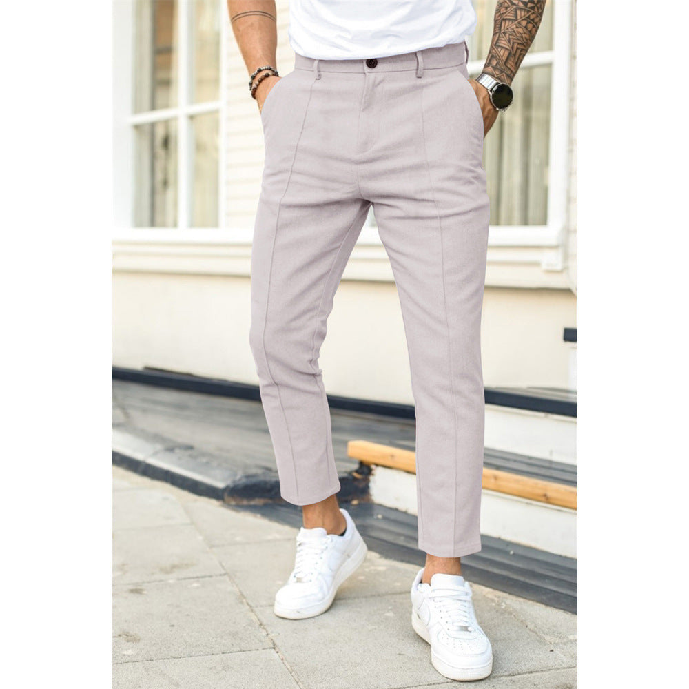 Elegant slim fit chino pants for men Lune London