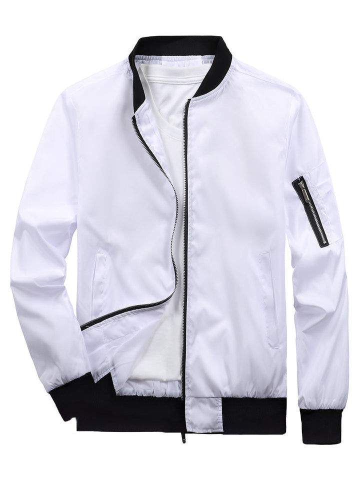 Sporty bomber jacket for men with practical zip pockets Lune London