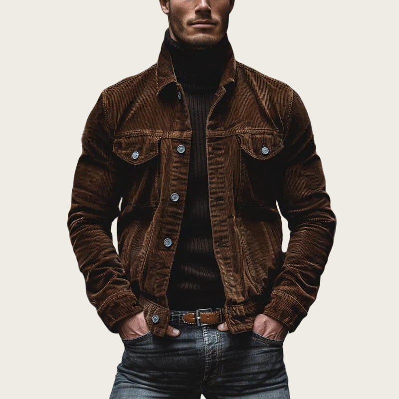Trendy corduroy jacket for men with authentic look Lune London