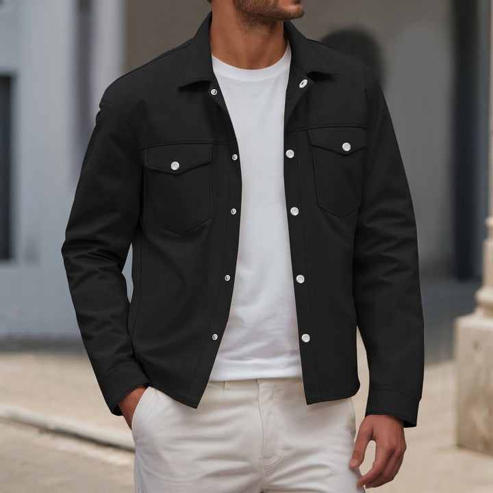 Trendy shirt jacket for men with practical chest pockets and modern cut Lune London