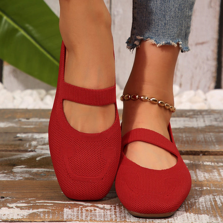 Elegant Ladies Cutout Flat Slippers Lune London