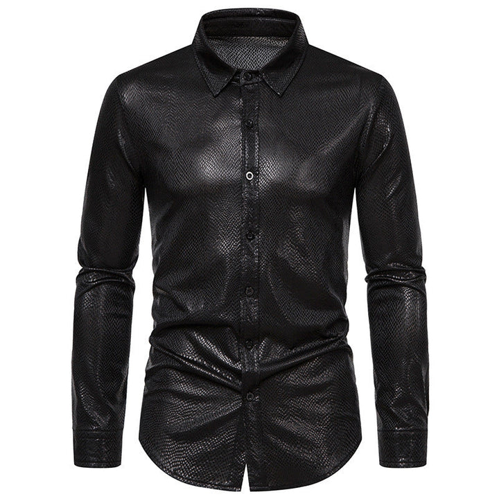 Elegant shirt for men in shiny material with a modern cut Chic and Style