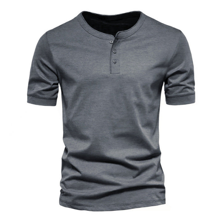 Men's short-sleeve casual shirt with button placket Lune London