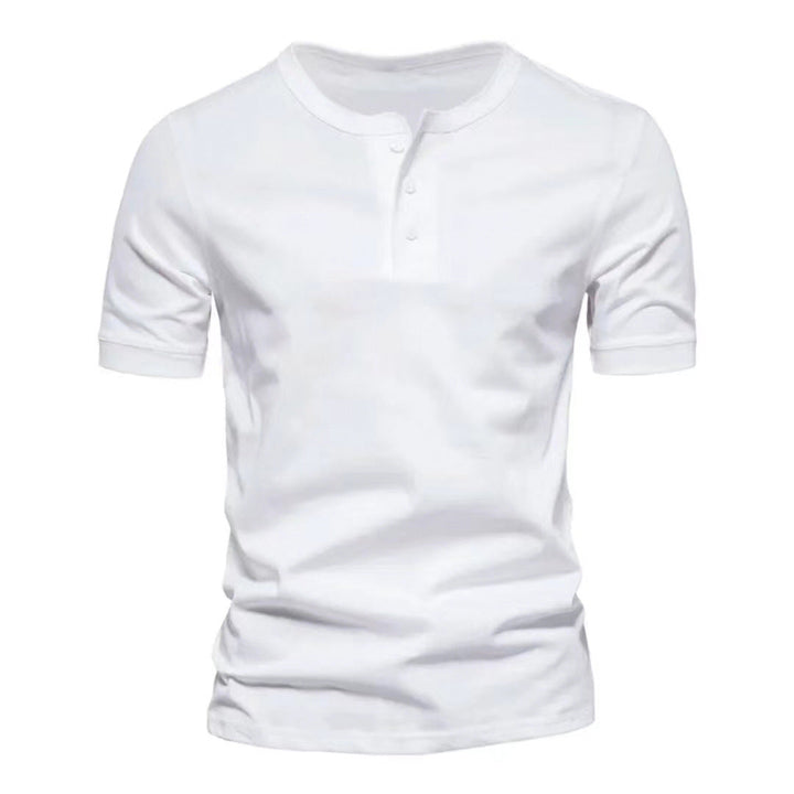 Men's short-sleeve casual shirt with button placket Lune London
