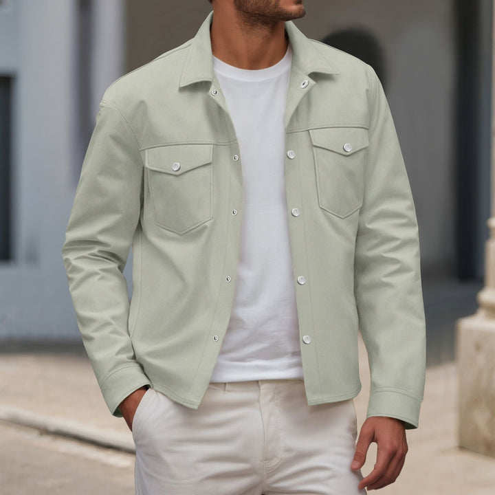 Trendy shirt jacket for men with practical chest pockets and modern cut Lune London