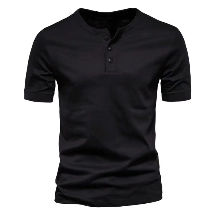 Men's short-sleeve casual shirt with button placket Lune London