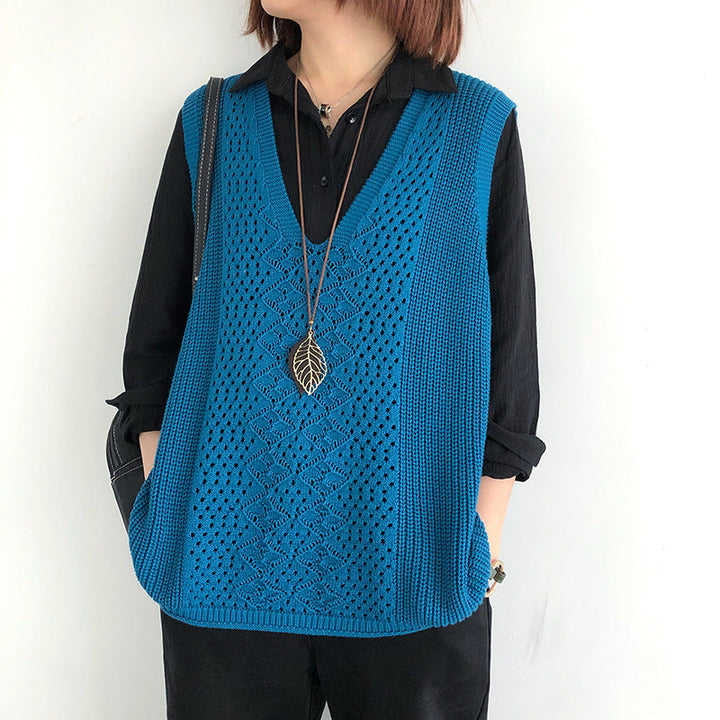 Oversized casual chic knit vests for women Chic and Style
