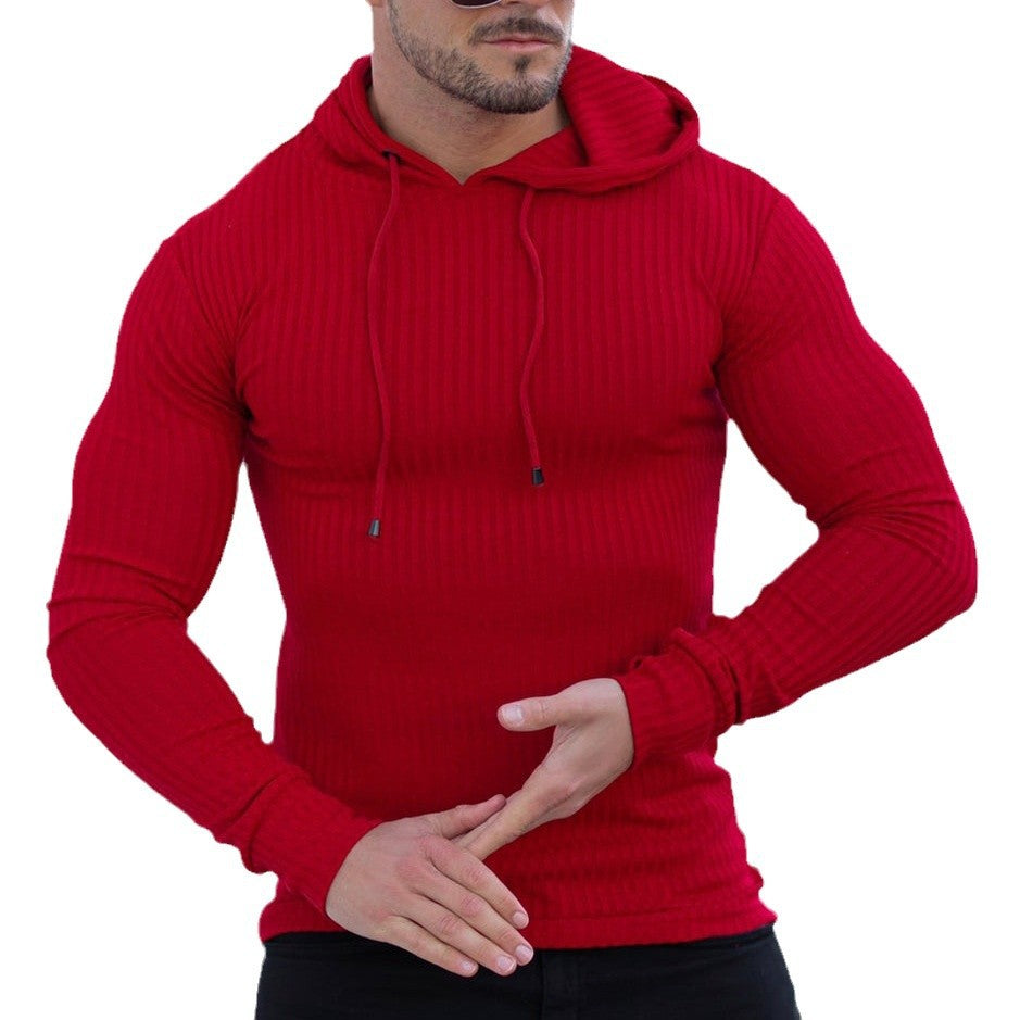 Men's moisture-wicking cotton blend hoodie with textured design Chic and Style