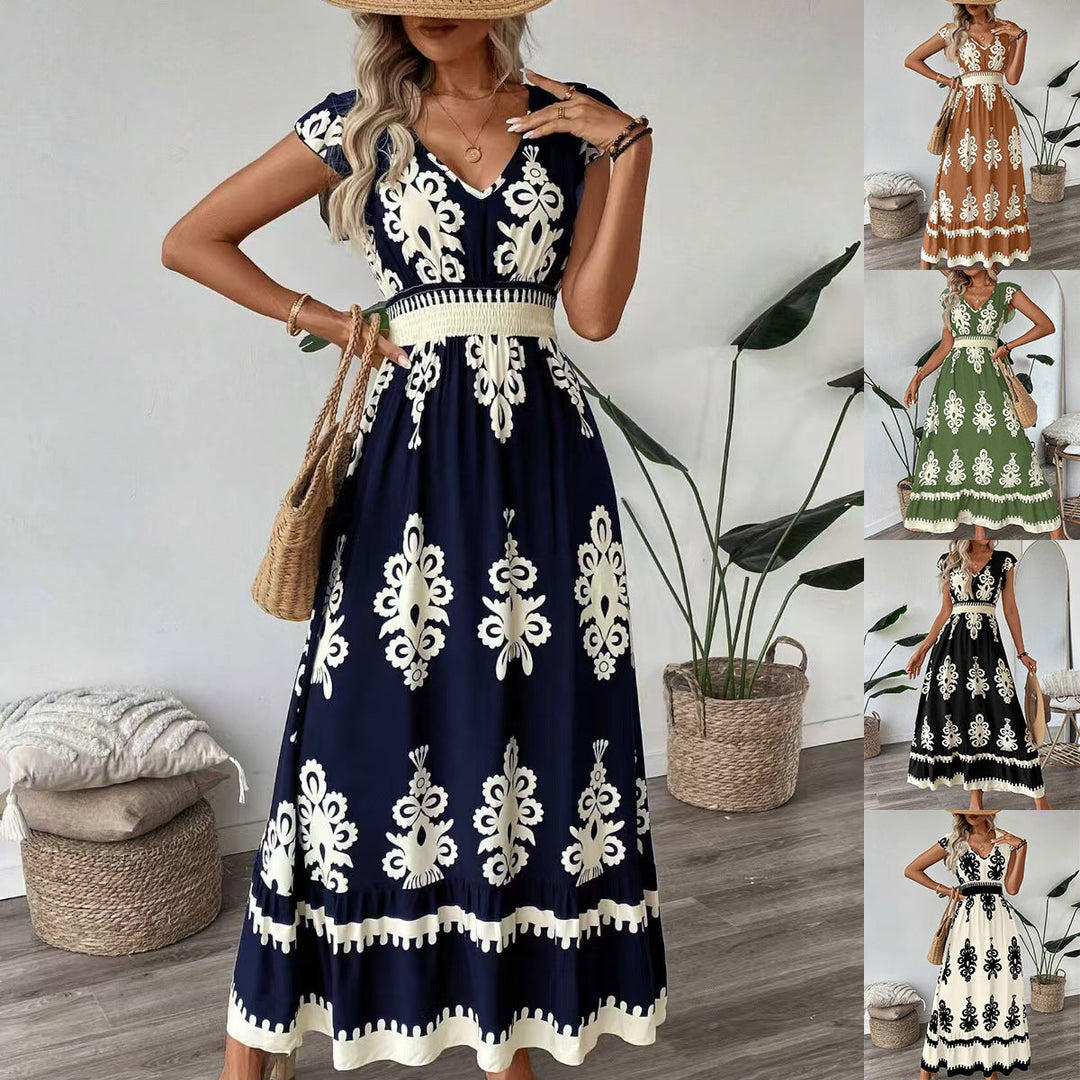Bohemian Women Embroidered Maxi Dress Lune London