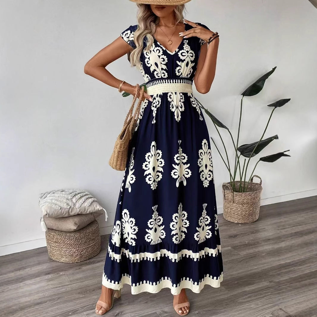 Bohemian Women Embroidered Maxi Dress Lune London