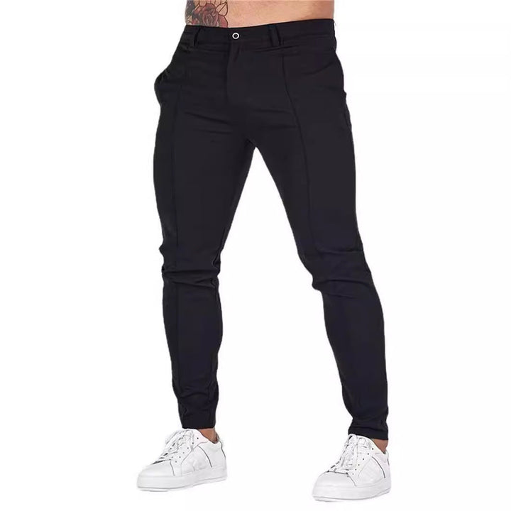 Slim-fit jogger pants for men, fashionable with an elastic waistband and side pockets Lune London