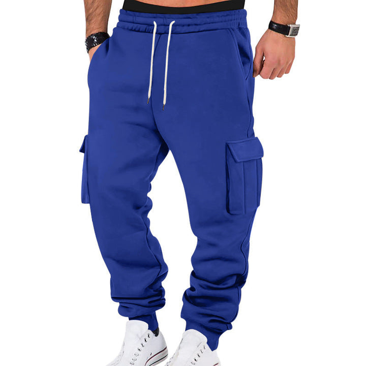 Modern cargo jogger pants for men with elastic waist and practical side pockets Lune London