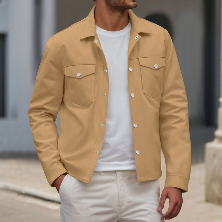 Trendy shirt jacket for men with practical chest pockets and modern cut Lune London