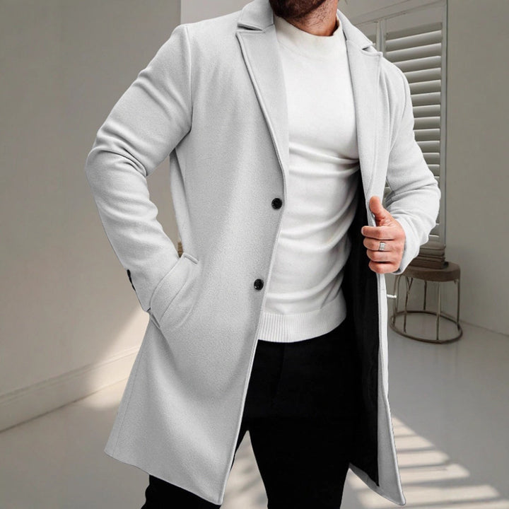 Elegant wool coat for men with a slim silhouette Chic und Stil