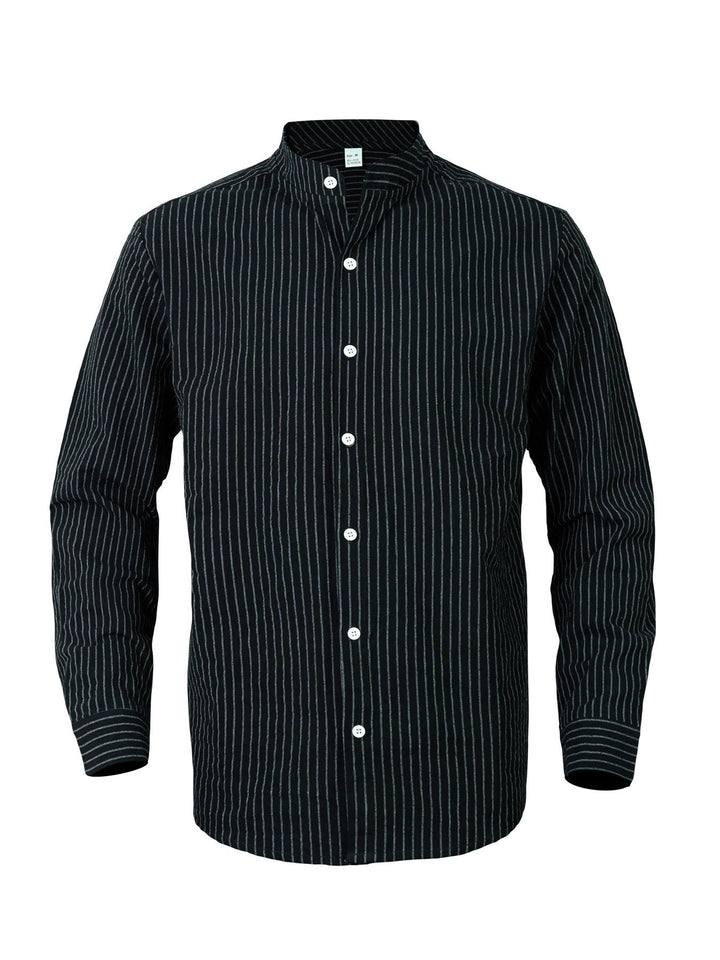 Men's elegant long sleeve shirt with high collar Lune London